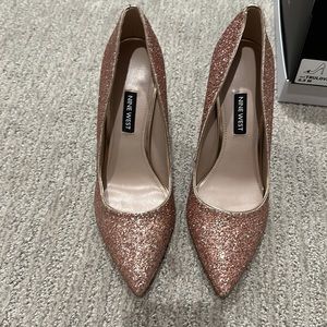 Nine West - Pink Glitter heels